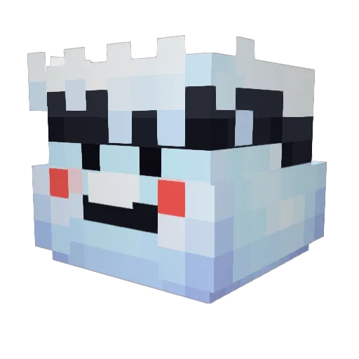 28later Minecraft avatar head, 3D render