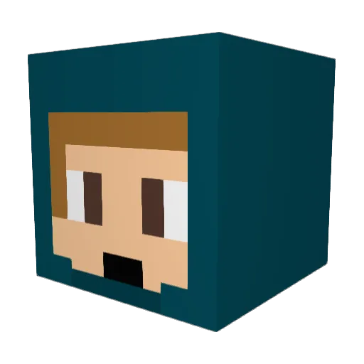 292508 Minecraft avatar head, 3D render
