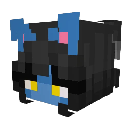 293s Minecraft avatar head, 3D render