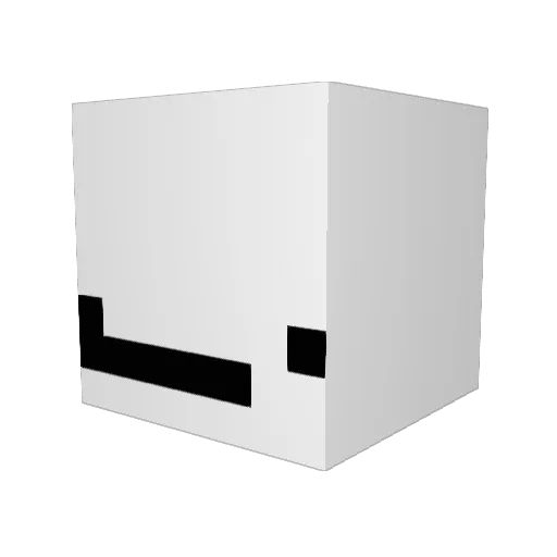 295k Minecraft avatar head, 3D render