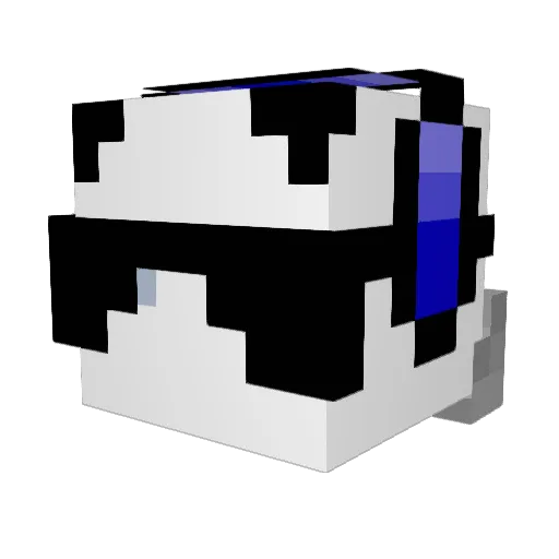 299FN Minecraft avatar head, 3D render