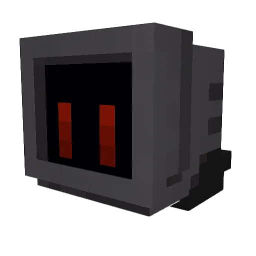299_niqk Minecraft avatar head, 3D render