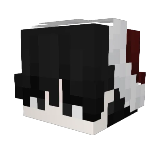 29_C1 Minecraft avatar head, 3D render