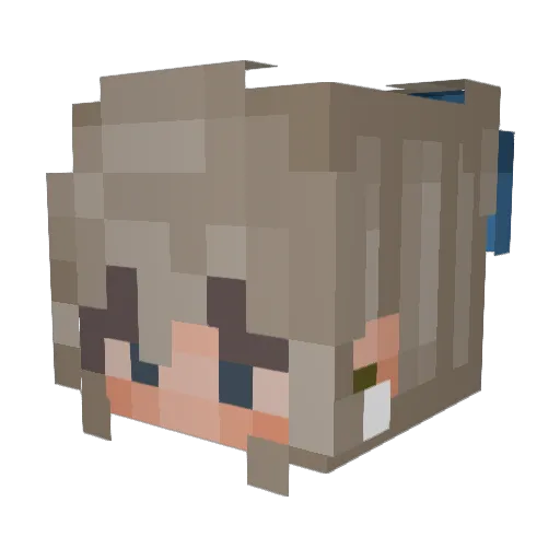 29evaa Minecraft avatar head, 3D render