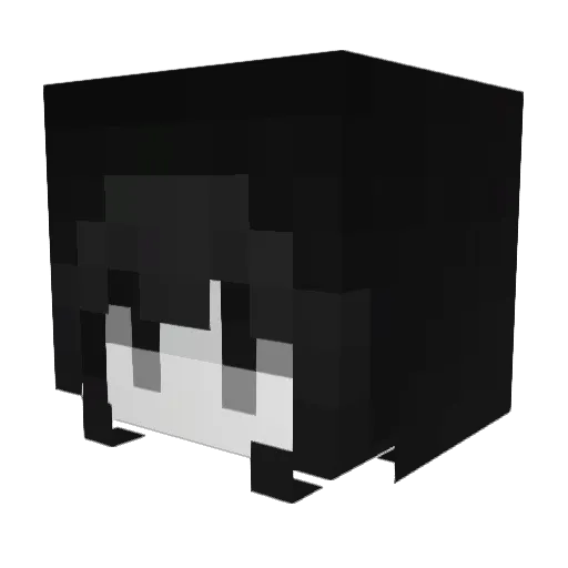 2AAB Minecraft avatar head, 3D render