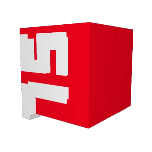 2Adiletten Minecraft avatar head, 3D render