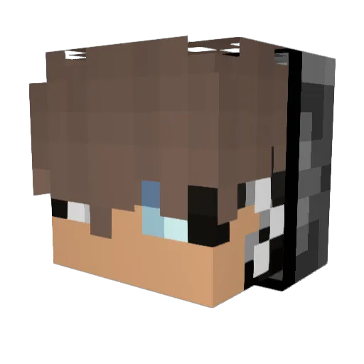 2AggressiverHund Minecraft avatar head, 3D render