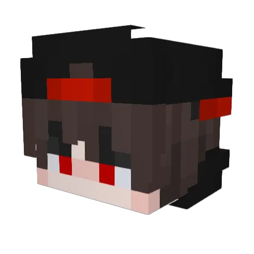 2Alii Minecraft avatar head, 3D render