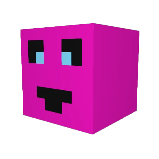 2Ava4u Minecraft avatar head, 3D render