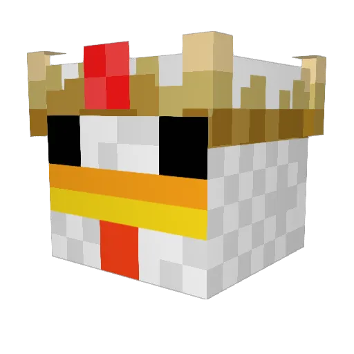 2Avocados Minecraft avatar head, 3D render