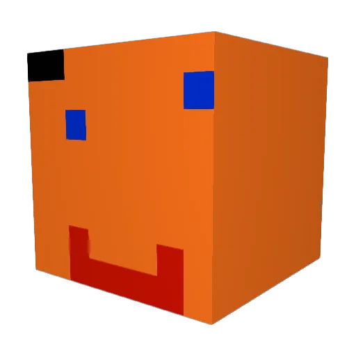 2BigGuys Minecraft avatar head, 3D render