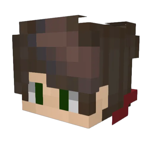 2BlackPanther Minecraft avatar head, 3D render
