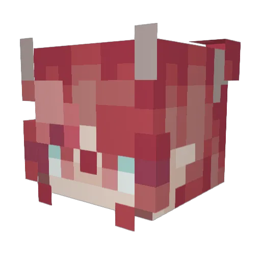 2Bored2Wait_ Minecraft avatar head, 3D render