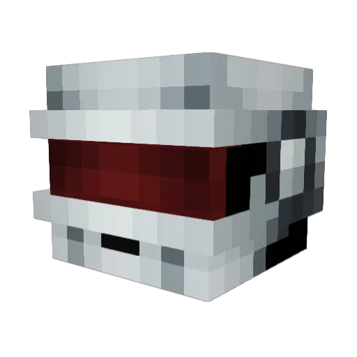 2Cha1ns Minecraft avatar head, 3D render