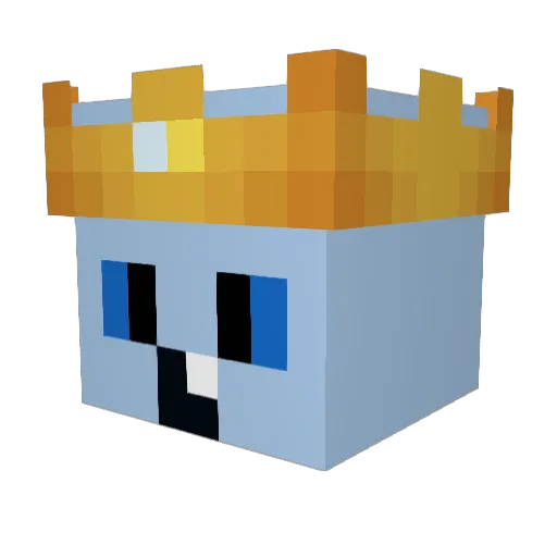 2Cold_MC Minecraft avatar head, 3D render