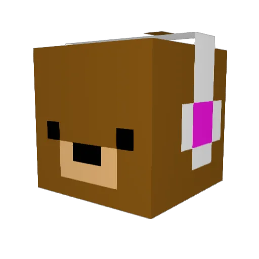 2CookiesNCream2 Minecraft avatar head, 3D render