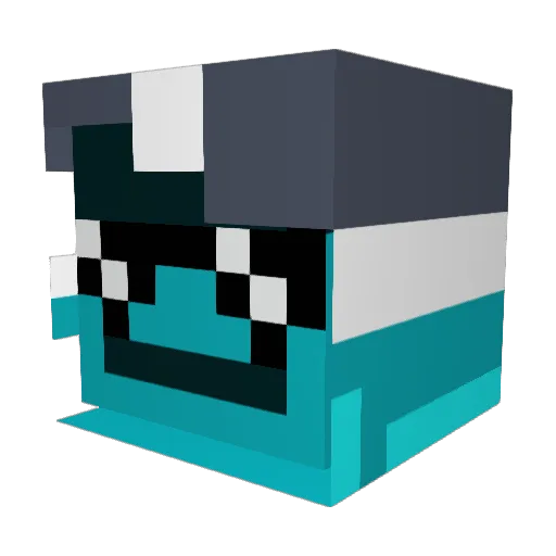 2DSWarrior Minecraft avatar head, 3D render