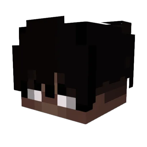 2Dav7d Minecraft avatar head, 3D render