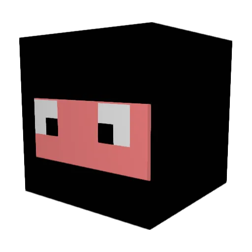 2ELFMADE Minecraft avatar head, 3D render