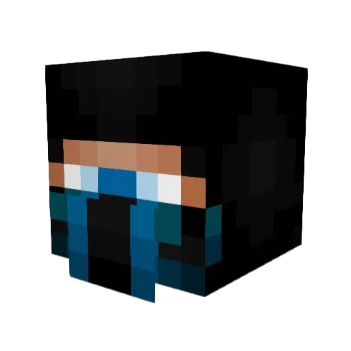 2F2F3A3D76 Minecraft avatar head, 3D render