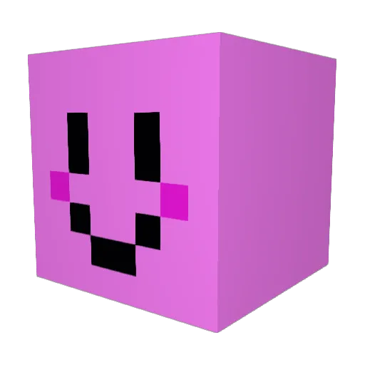 2Fabu Minecraft avatar head, 3D render
