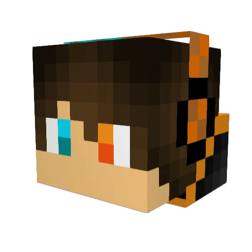 2Fast2Jayy Minecraft avatar head, 3D render