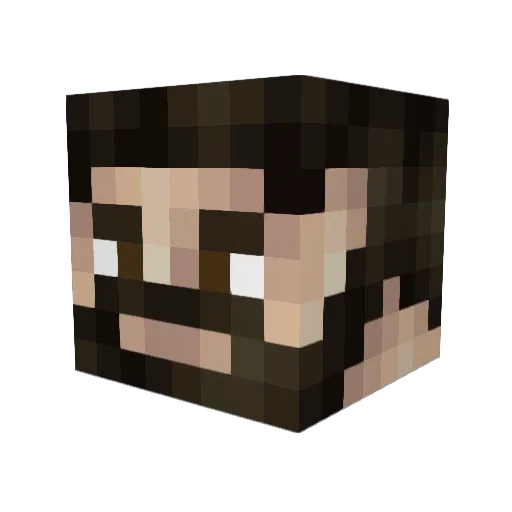 2Fro Minecraft avatar head, 3D render