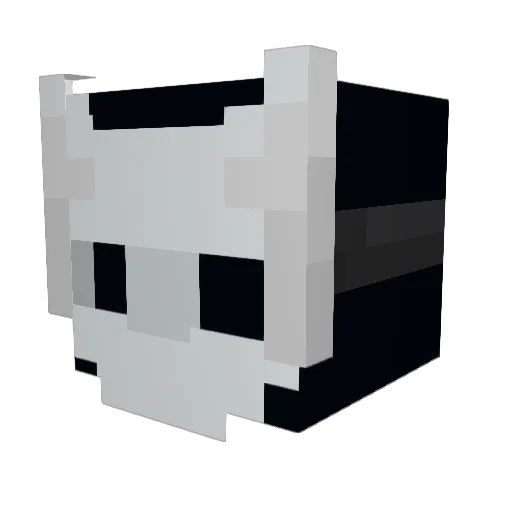 2GF0 Minecraft avatar head, 3D render