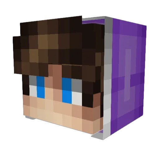 2Good4PvP Minecraft avatar head, 3D render