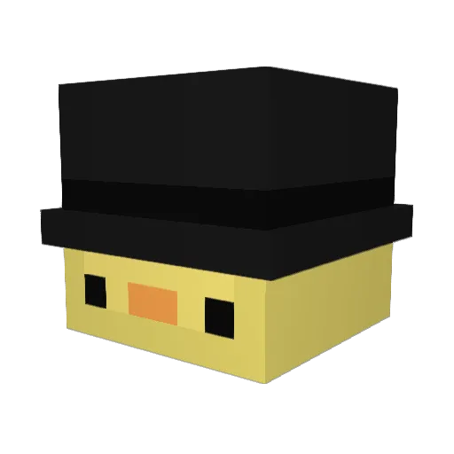 2Gyo Minecraft avatar head, 3D render