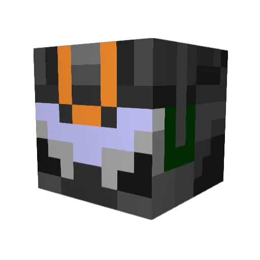 2HitYouQuit Minecraft avatar head, 3D render
