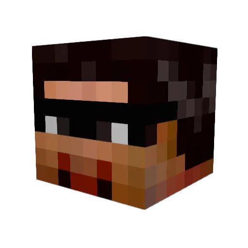 2Hop2 Minecraft avatar head, 3D render