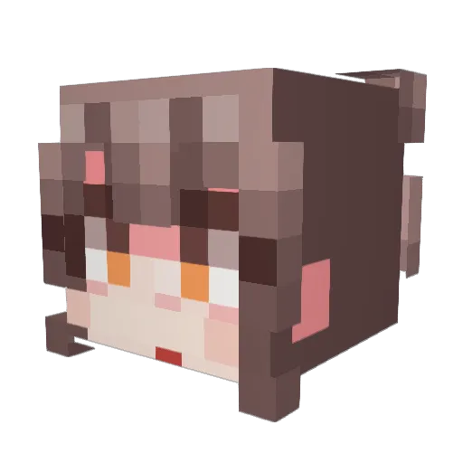 2JUMI Minecraft avatar head, 3D render