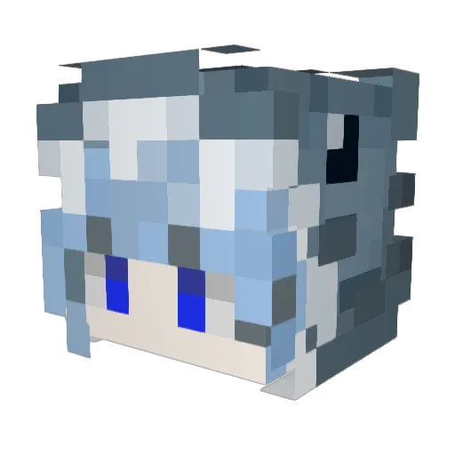 2JaeSeong Minecraft avatar head, 3D render