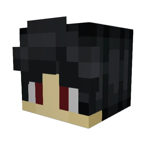 2KMine Minecraft avatar head, 3D render