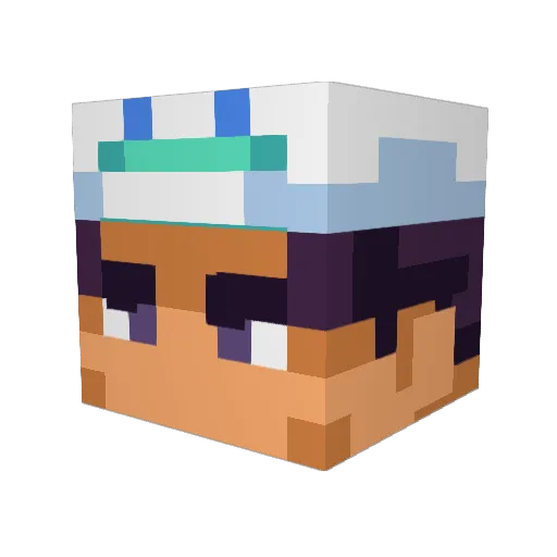 2Kenonde3 Minecraft avatar head, 3D render