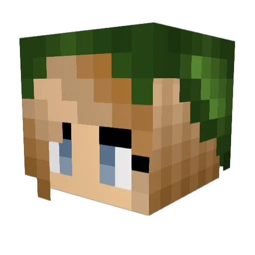 2Kil Minecraft avatar head, 3D render