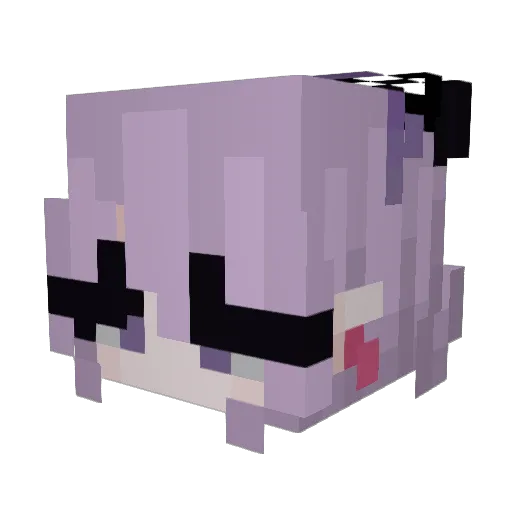 2Kyute Minecraft avatar head, 3D render