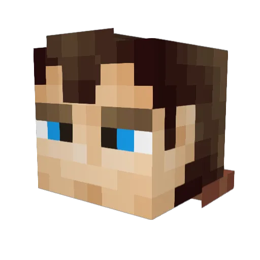 2LaKs Minecraft avatar head, 3D render