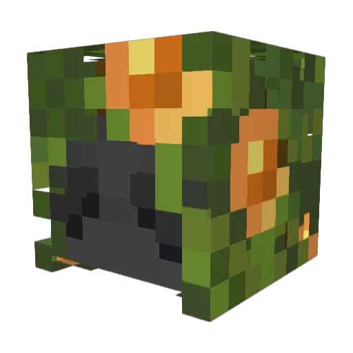 2Missing7 Minecraft avatar head, 3D render
