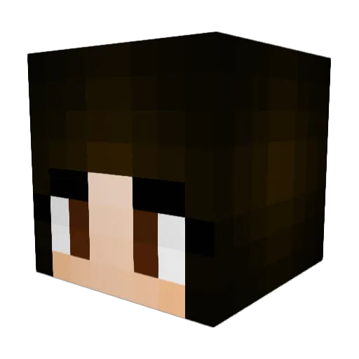 2MuchGames Minecraft avatar head, 3D render