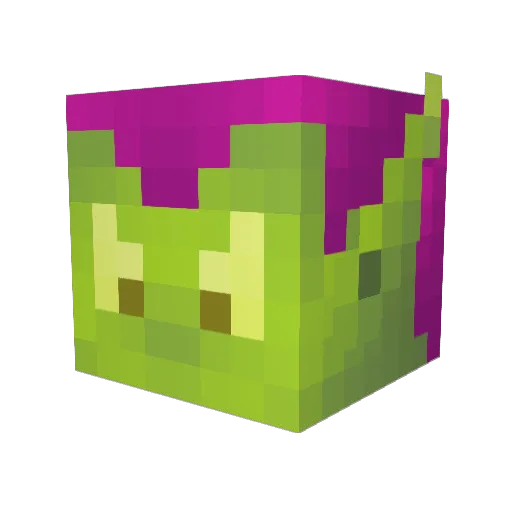 2MuchToast Minecraft avatar head, 3D render