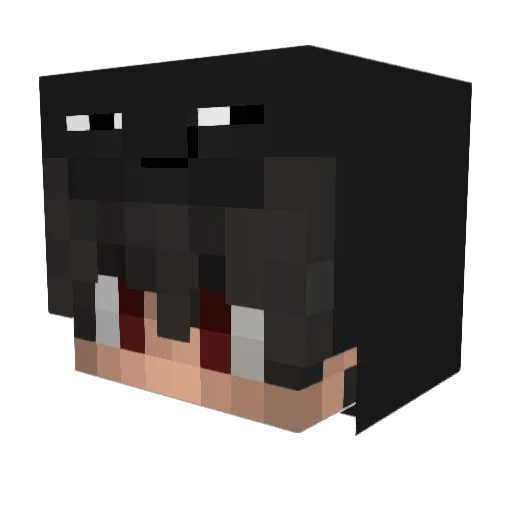 2Mx__ Minecraft avatar head, 3D render