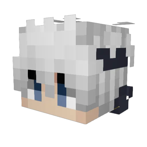 2NAYX Minecraft avatar head, 3D render