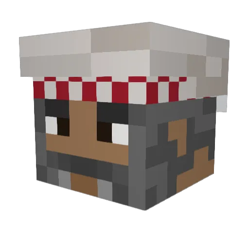 2Nukass Minecraft avatar head, 3D render