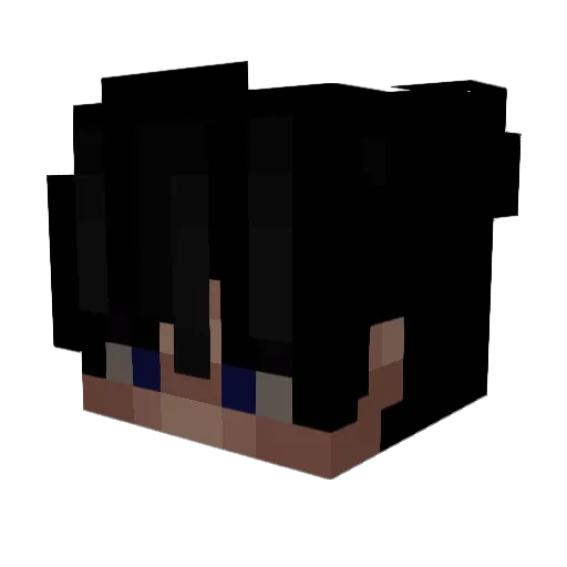 2OO8 Minecraft avatar head, 3D render