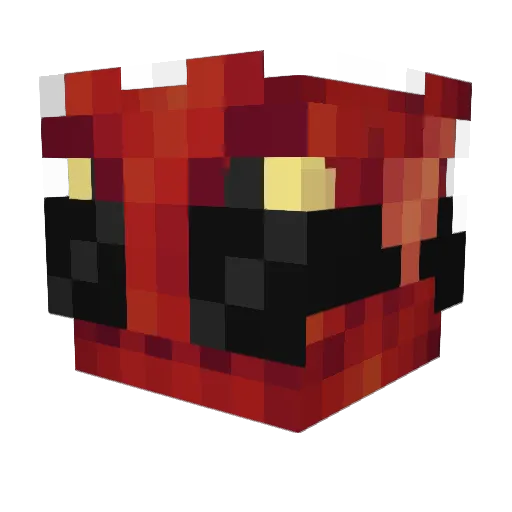 2P00R Minecraft avatar head, 3D render