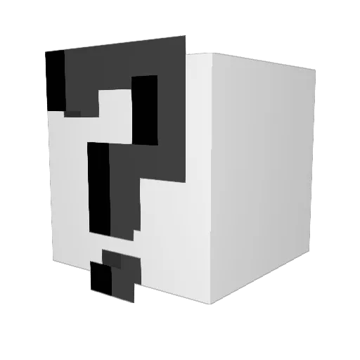 2P2B Minecraft avatar head, 3D render