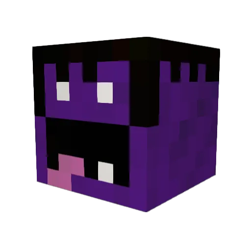 2PacStone Minecraft avatar head, 3D render