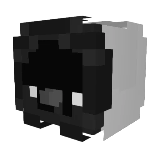 2Pigeon Minecraft avatar head, 3D render